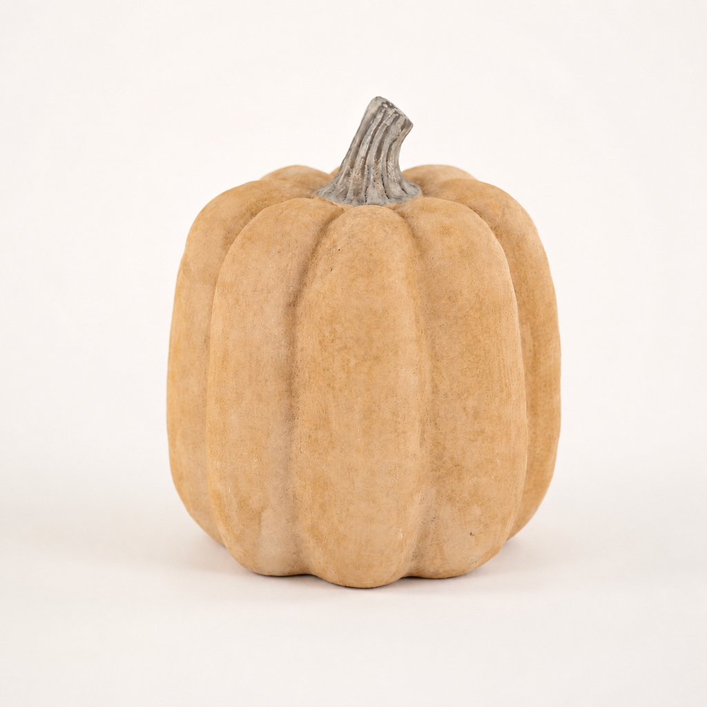 Decoratieve Pompoen Keramiek - Calm Orange - Ø18 x H21 cm