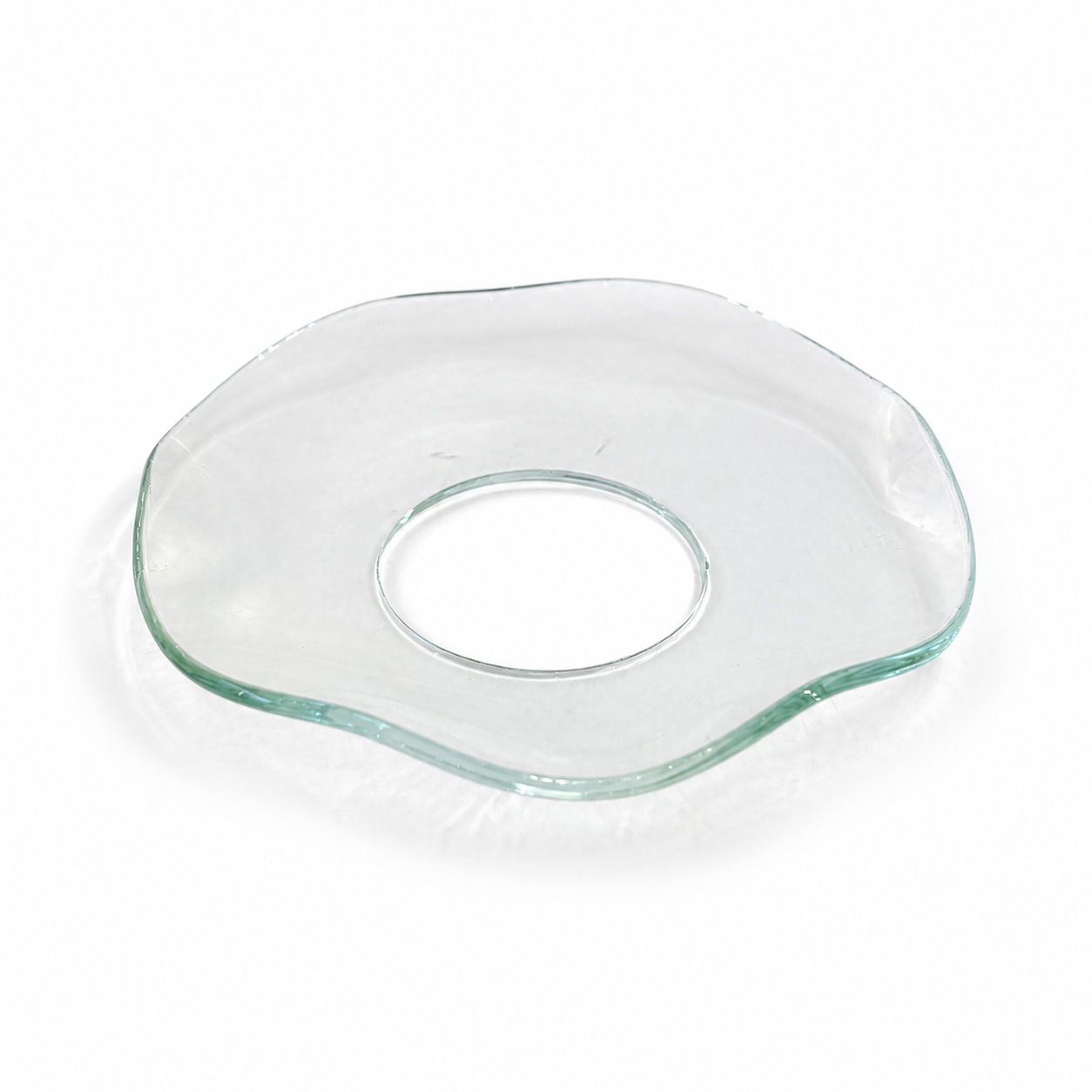 Kaarsenring Glas Gekarteld