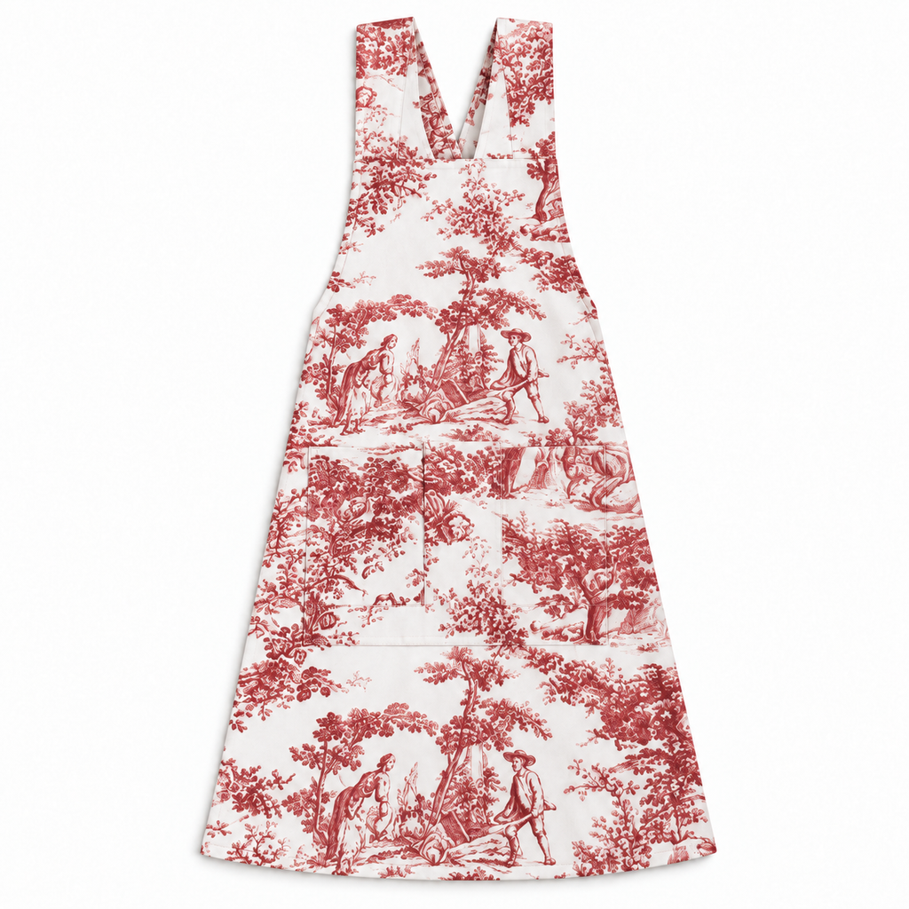 Japanse keukenschort Toile de Jouy