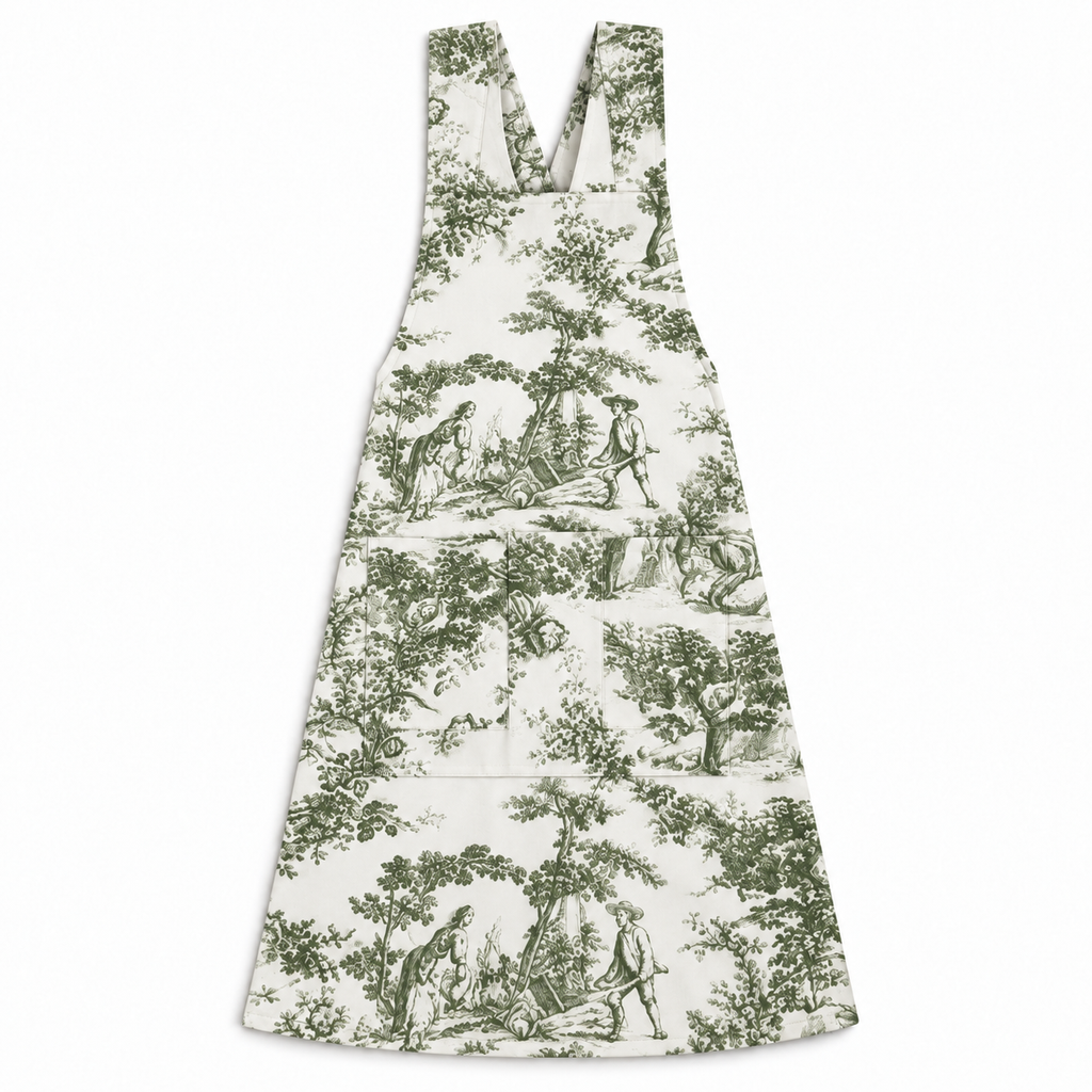 Japanse keukenschort Toile de Jouy