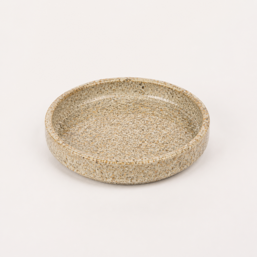 Ronde Schaal Keramiek - Sandy Beach - Ø11,5 x H2 cm