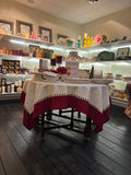 Tablecloth - White x Red 170 x 170