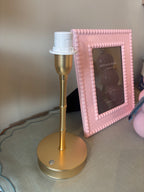 Bamboo Table Lamp Base – Gold (25 cm)