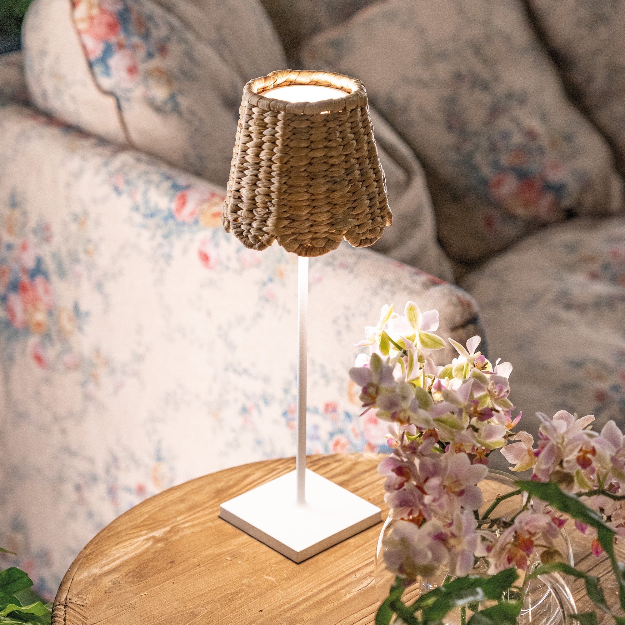 Poldina Lampshade – Braided Water Hyacinth