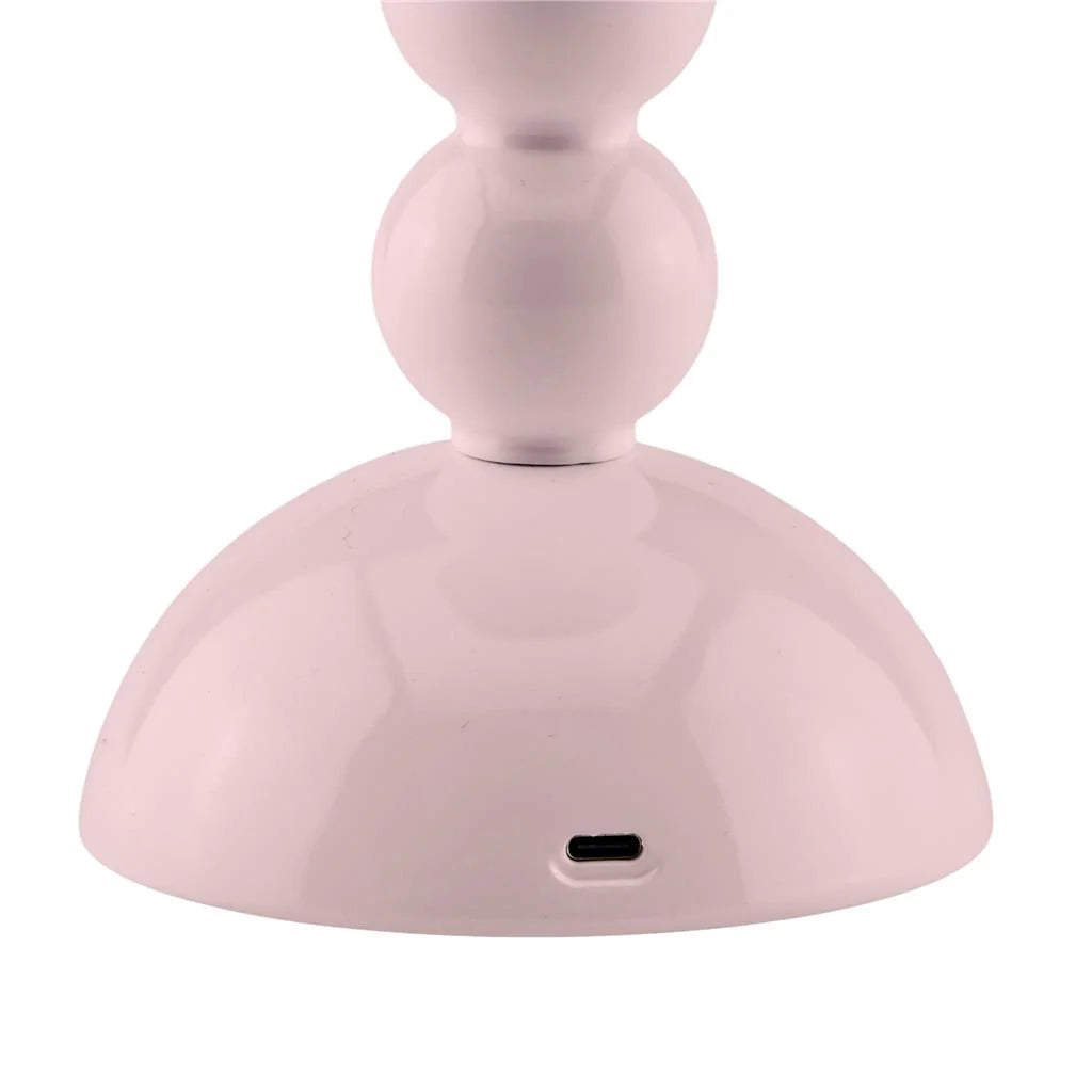 Bobbin LED Table Lamp – Light Pink