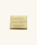 Love Matchbox Cover – Luciferdoos Houder – Goudkleurig Messing – 6,5 x 4 x 2,5 cm