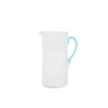 Large straight carafe from Biot - Transparent x Light Blue