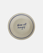 Plate - 'Never not hungry' - Ø22