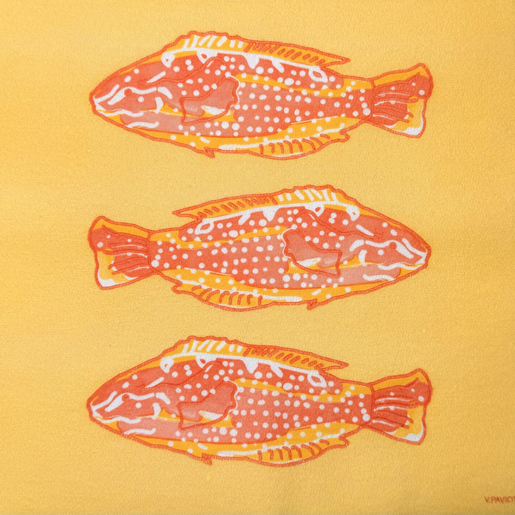 Servetten - Poisson Lumineux Orange - 40x40