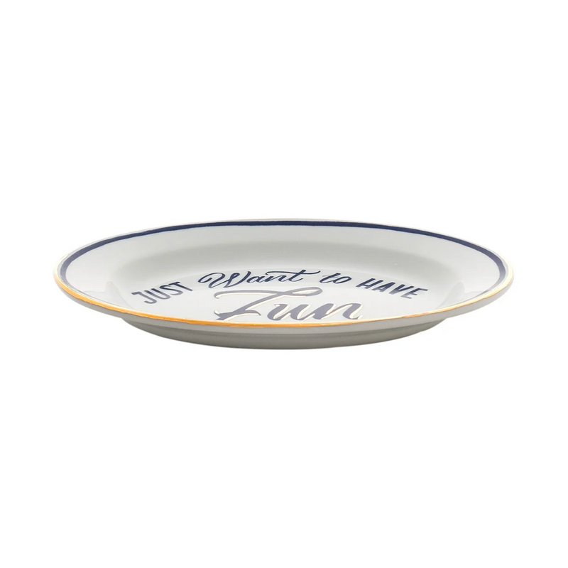 Porcelain bowl "Just Want To Have Fun" - Ø 16.5 cm