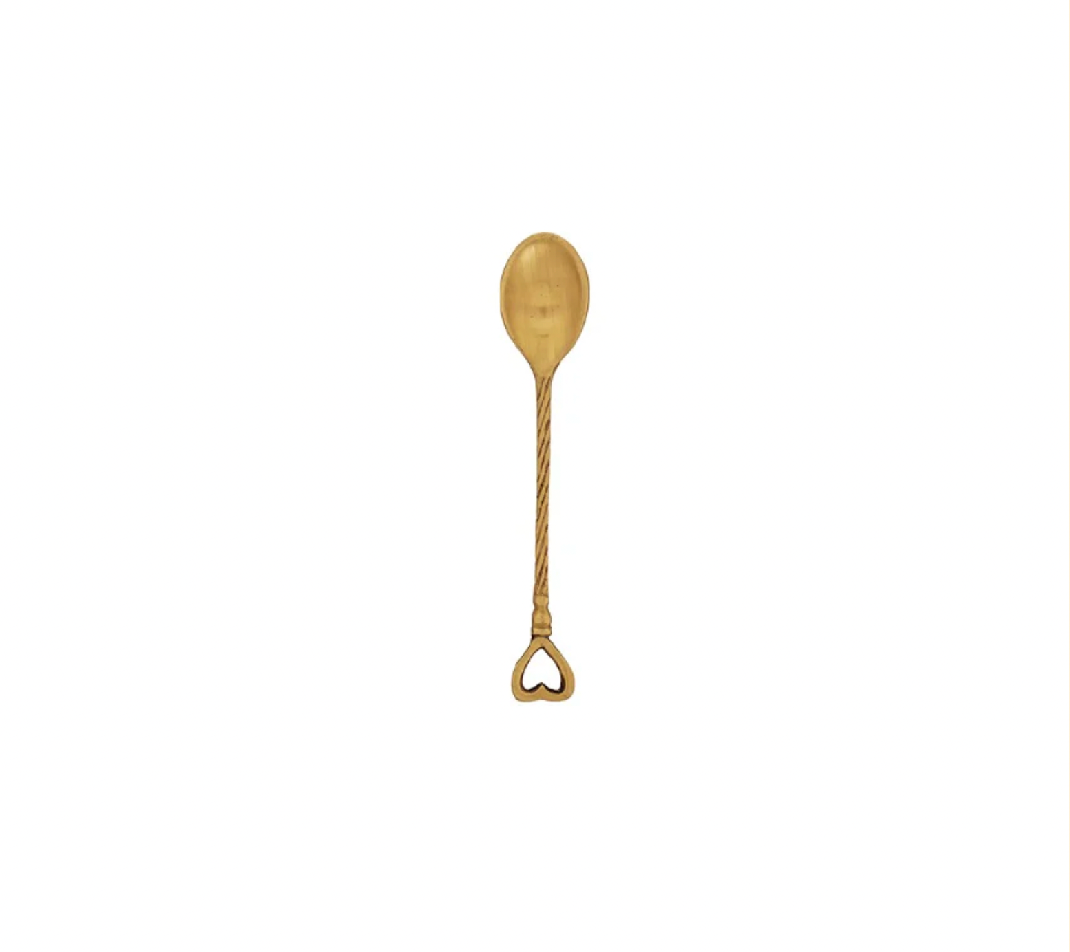 Koffielepel hartje - set 4