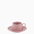 Coffee cup with saucer – pink 8 cl