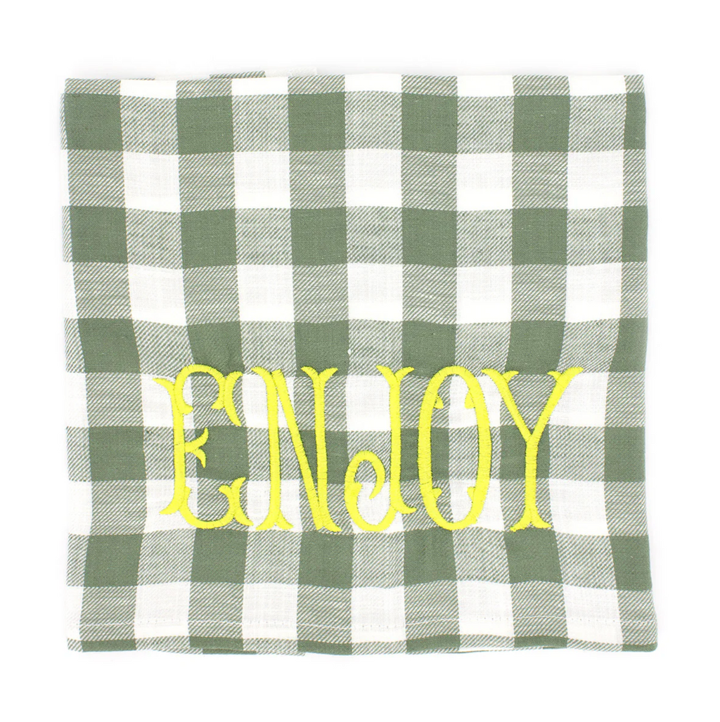 Keukenhanddoek - Groen Enjoy - 45X70cm
