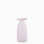 Un Fiore - Glazen Vaasje met Open Rand – Roze – 22 cl