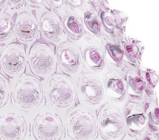 Kristallen vaas - Lilla - 20,5 cm