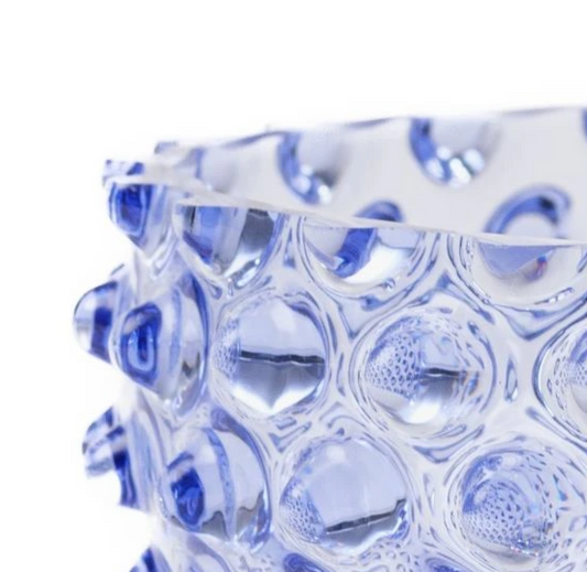 Kristallen kom – Lavendelblauw -  17 cm