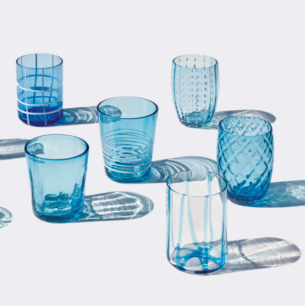 Melting Pod - Blue - Set of 6 Glasses
