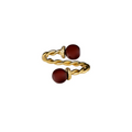 Servetring - Goud/Rood