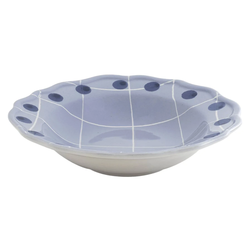 Quadri - Diep bord - Lilla - Ø 23 cm