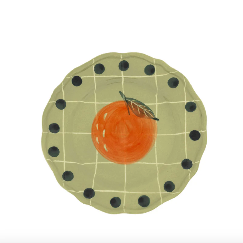 Quadri - Breakfast plate - Green - Ø 22.5 cm