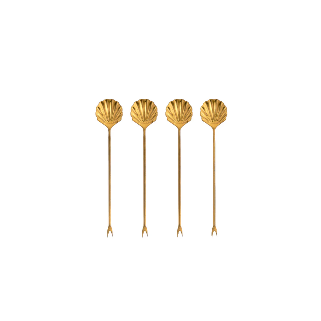 Olive forks - Gold - Set of 4