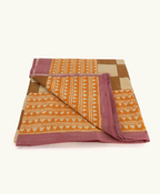 Hand-printed tablecloth "Checkmate" - 2 sizes