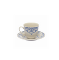 Theekopje met schotel Rose - Blauw