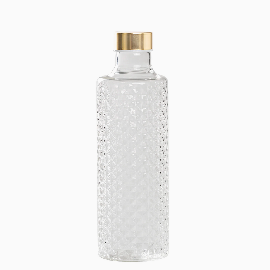 Glazen fles met dop Transparant