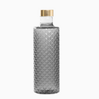 Glazen fles met dop Grijs