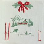 Paper Christmas and winter napkins 40x40