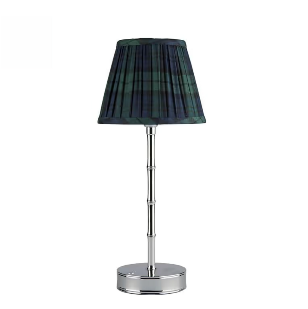Empire Lampshade – Navy Tartan (16 cm)