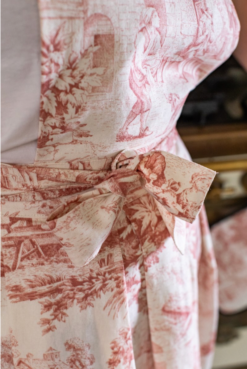 Kitchen apron - Toile de Jouy