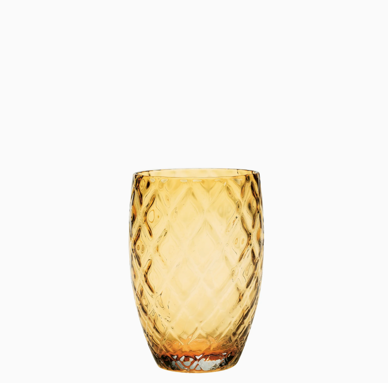 Melting Pod - Amber geel - Set van 6 Glazen