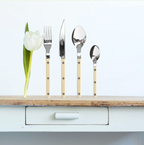 Sabre Bistrot - 4-piece cutlery set — Ivory