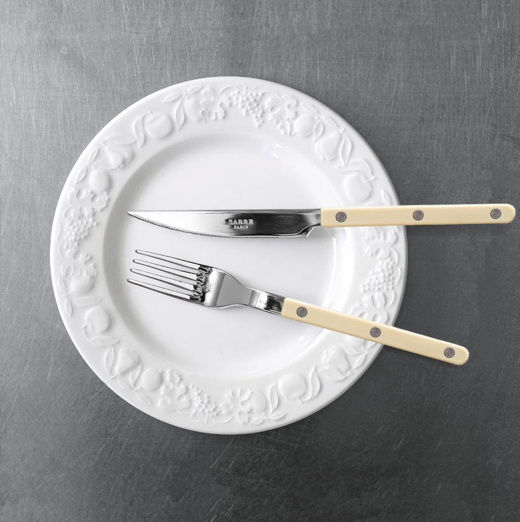 Sabre Bistrot - 4-piece cutlery set — Ivory