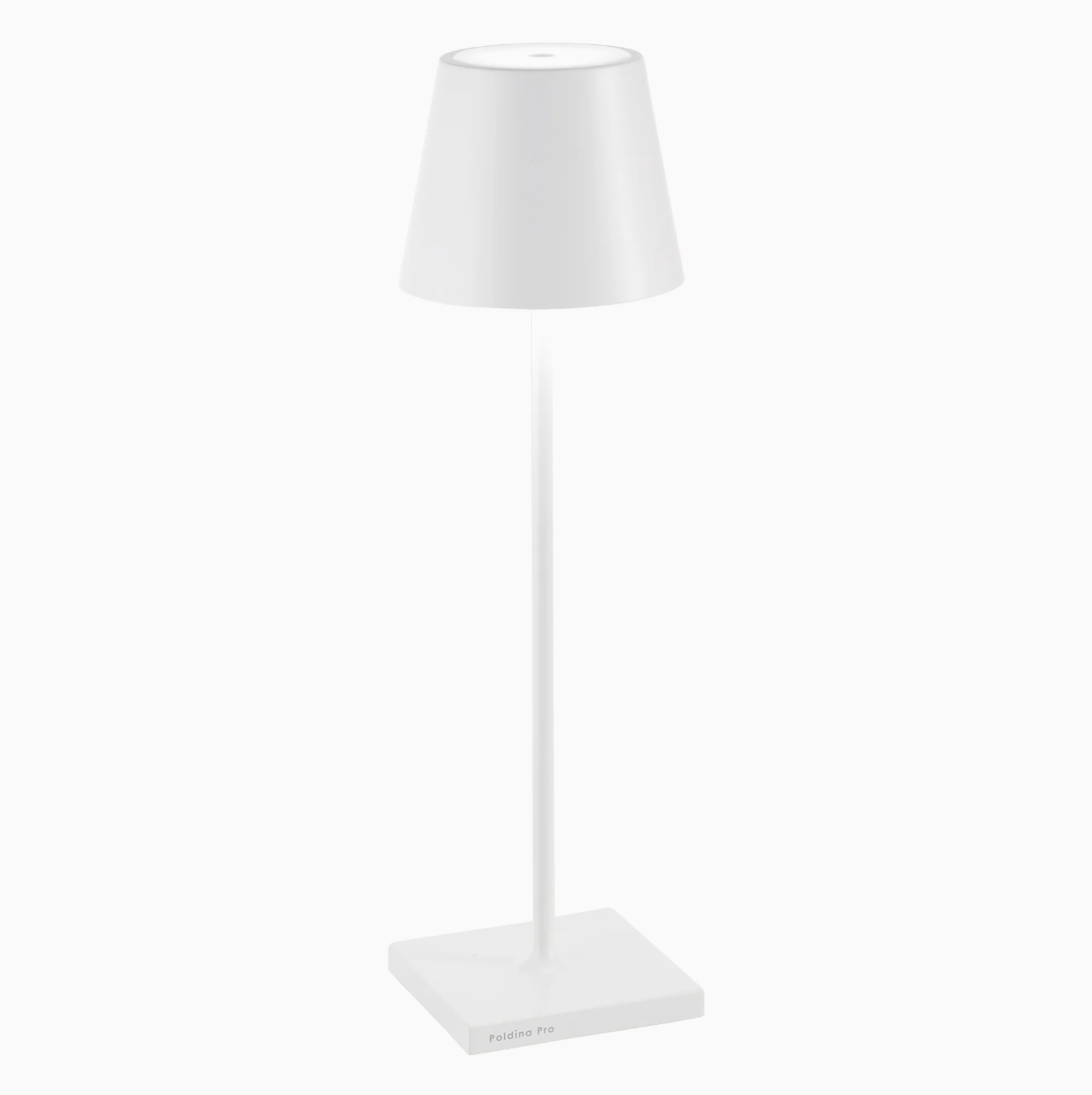 Poldina White Table Lamp – Wireless & Dimmable