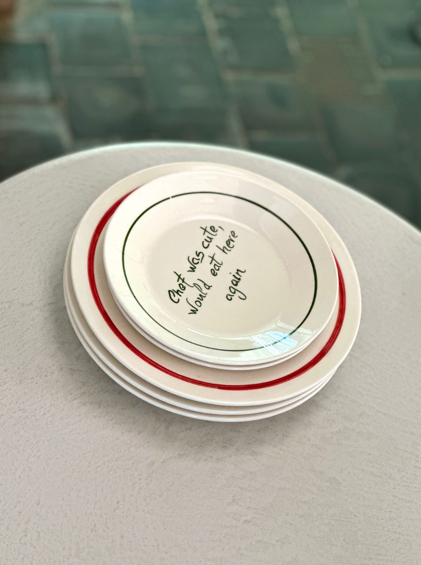 Plate - 'Never not hungry' - Ø22