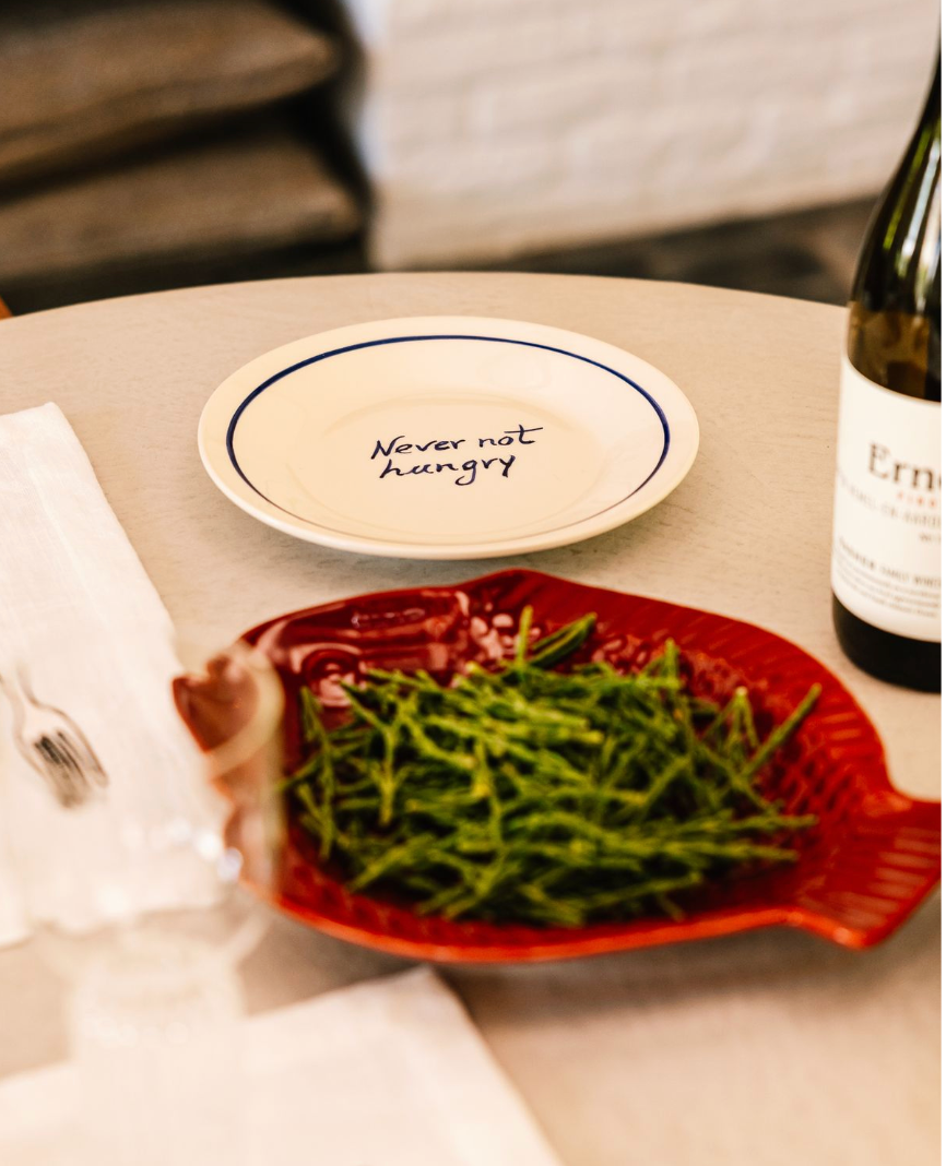 Plate - 'Never not hungry' - Ø22