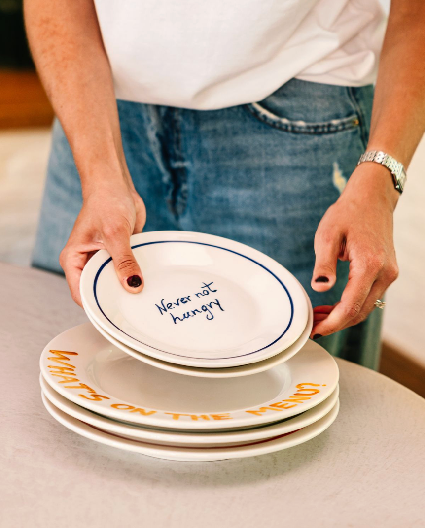 Plate - 'Never not hungry' - Ø22
