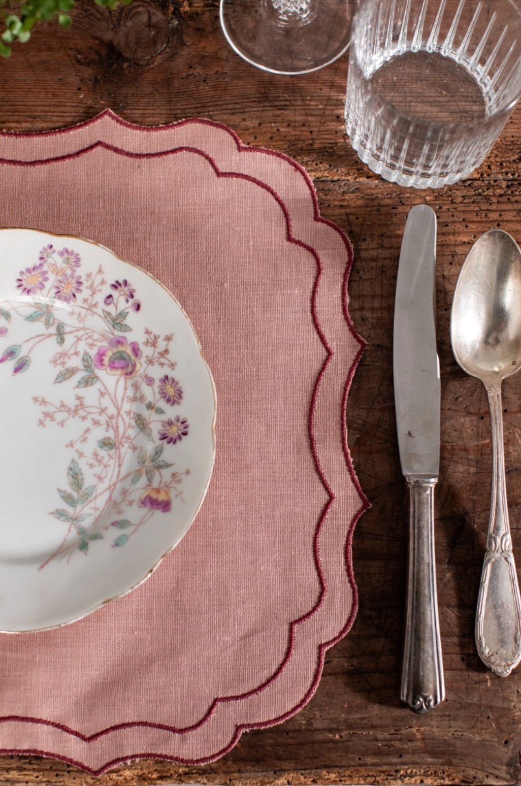Vlekwerende Linnen Placemat Firenze – 50x35 cm – Tropea Roze