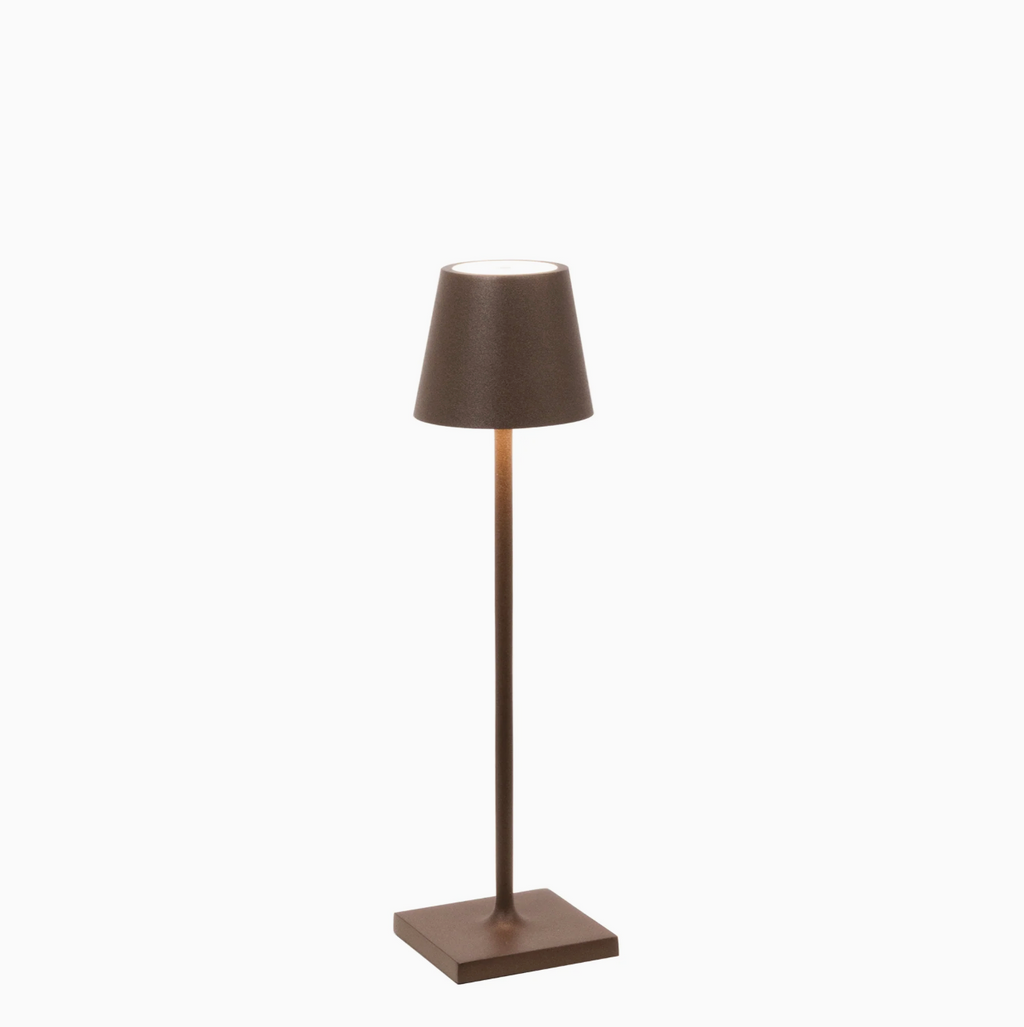 Poldina Micro Corten Table Lamp – Wireless & Dimmable