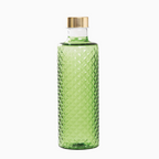 Glazen fles met dop Groen