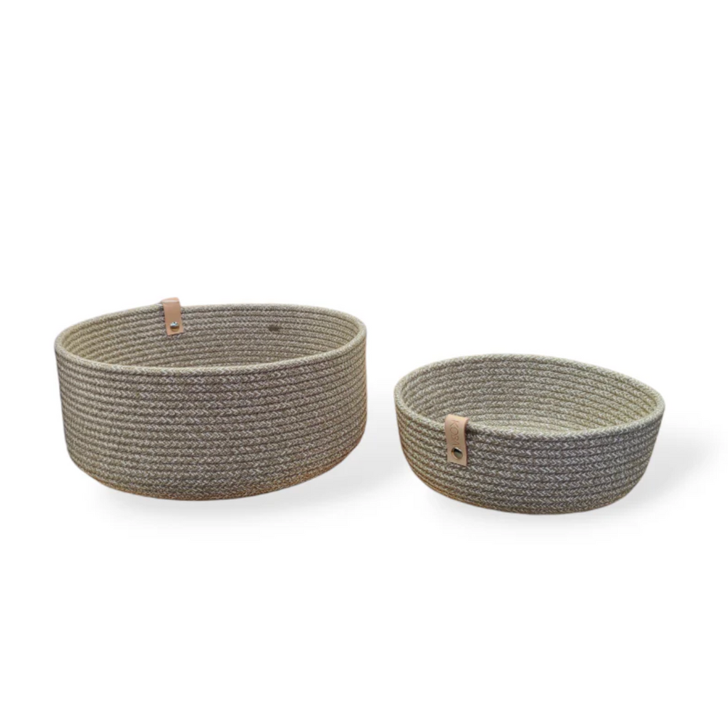 Handgemaakte manden uit gerecycled katoen - Beige - (S - XL - Hoog/Laag)