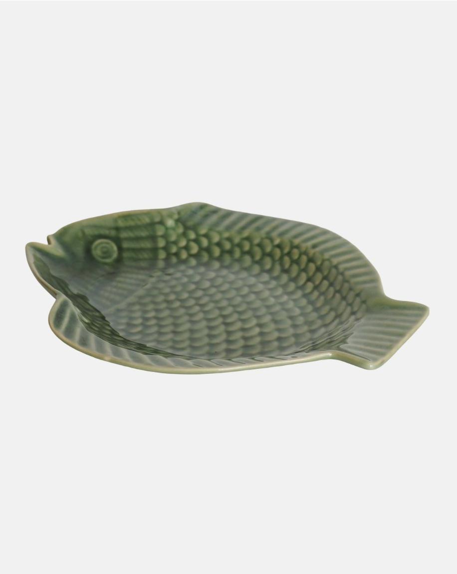 Visbord in groen — 28 cm