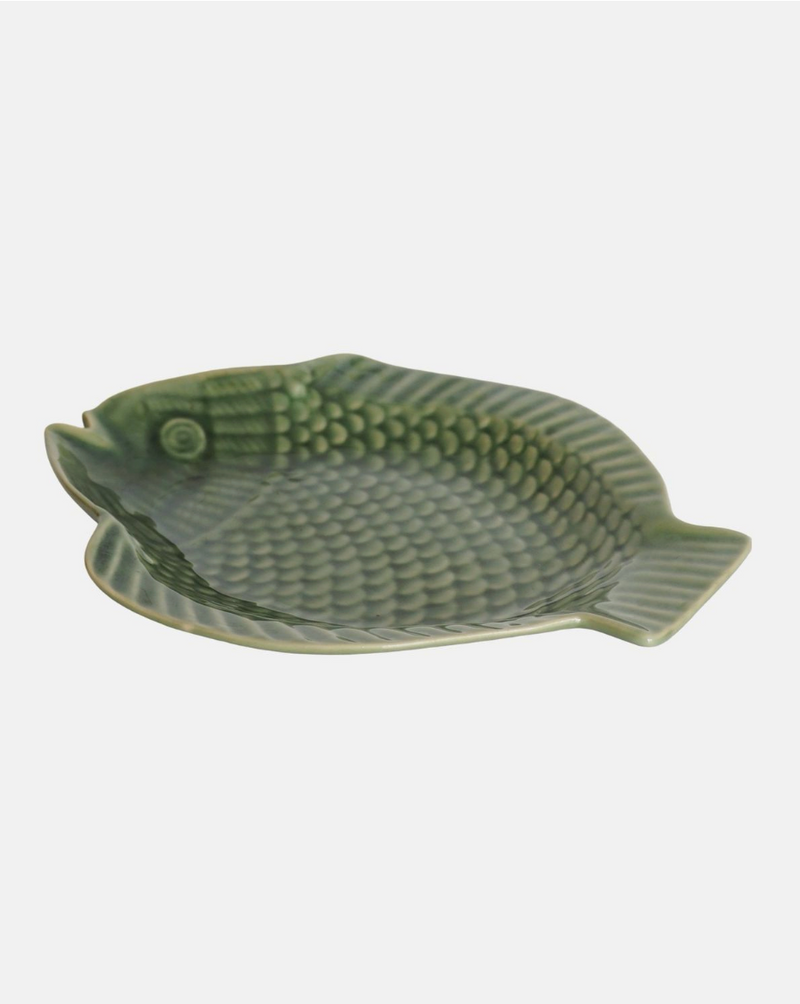 Fish plate - Green - 28cm