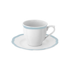 Petalo espressokopje met schotel in blauw