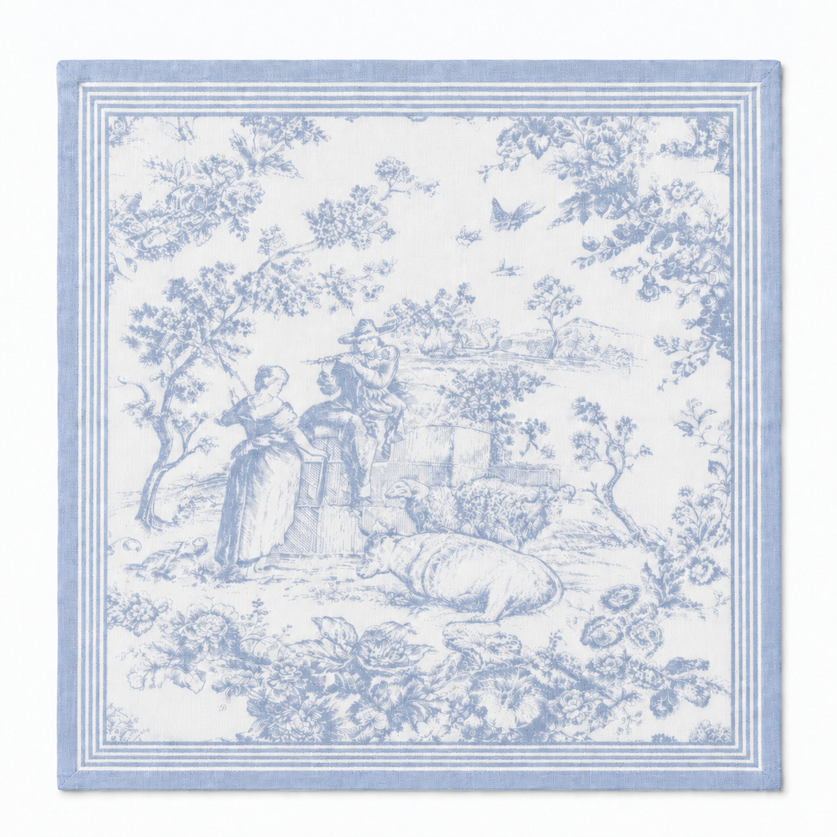 Cotton napkin Toile de Jouy 45 x 45 cm