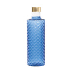 Glazen fles met dop - Blauw