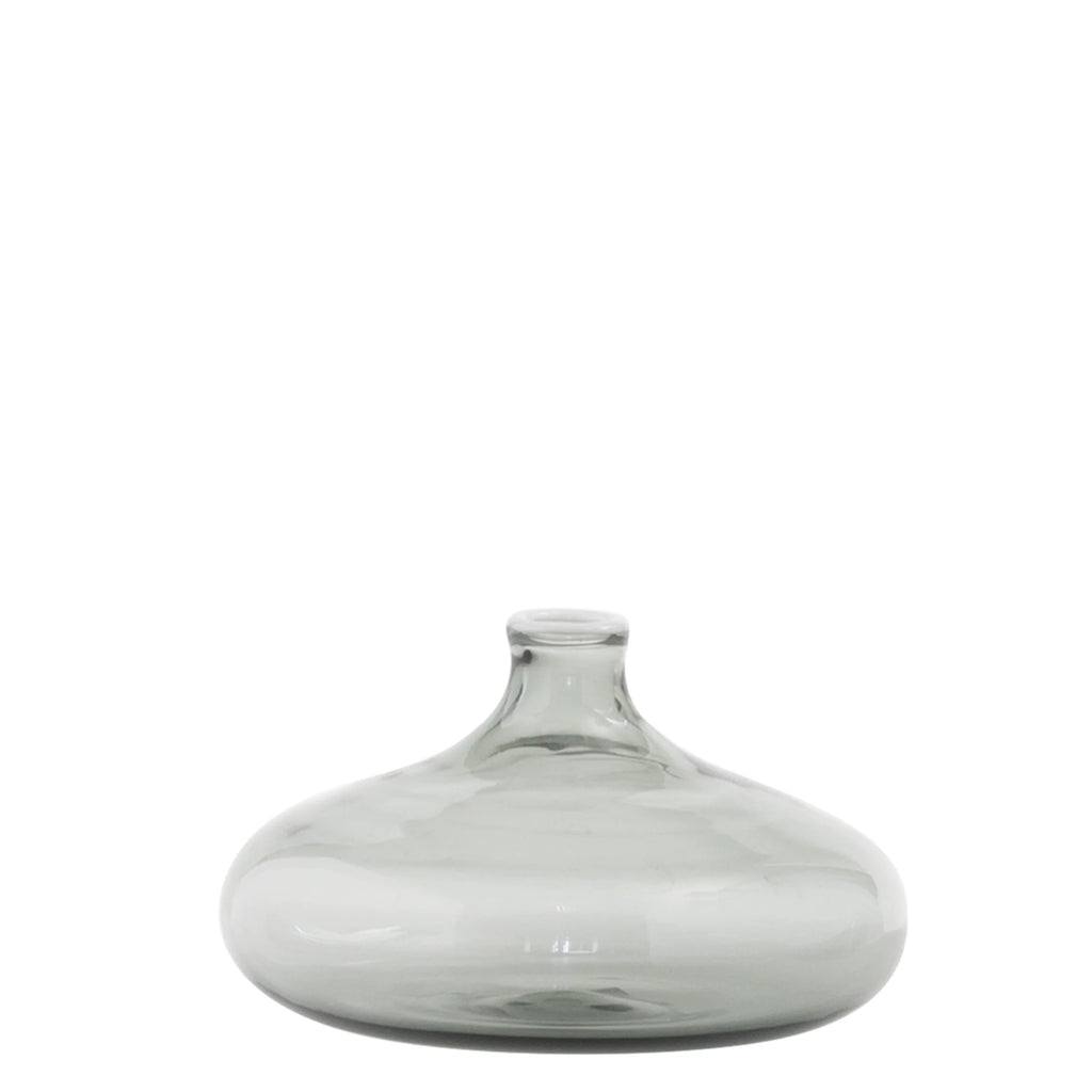 Un Fiore - Small Glass Vase – Grey – 46 cl