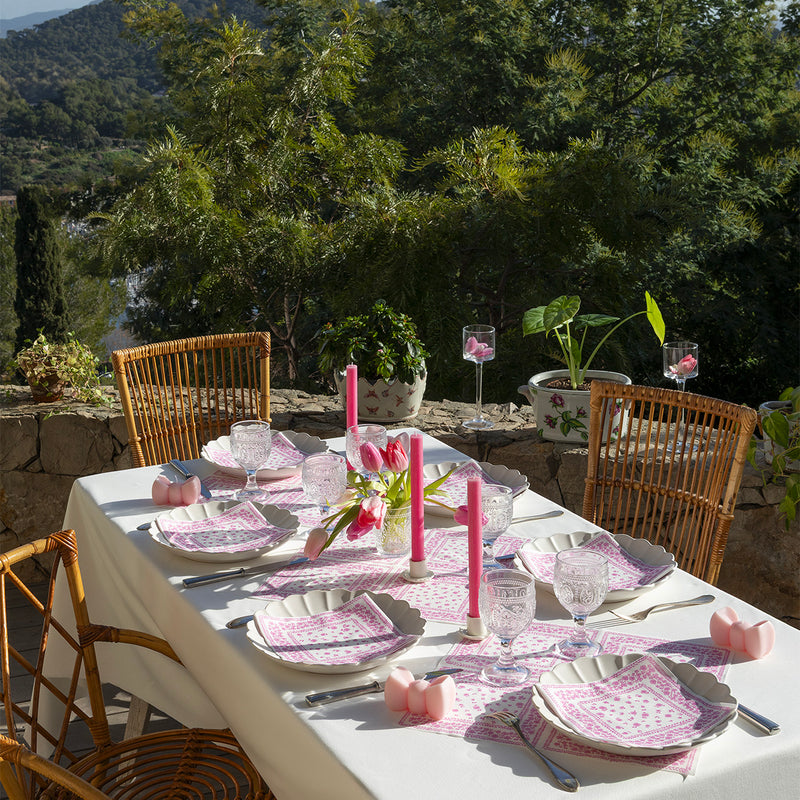 Servetten - Bandana Rose - 40x40